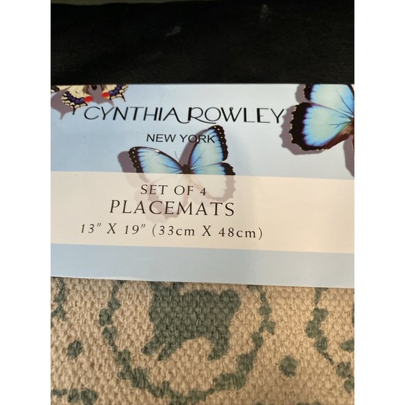 PLACEMATS Easter Bunny Rabbits Cynthia Rowley 13" x 19" 100% Cotton NEW Set of 4 - Picture 3 of 5